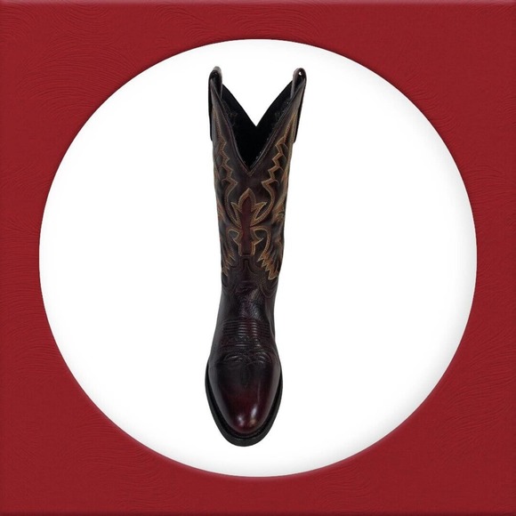 Laredo Men's Birchwood Black Cherry Boots 68458- Size 8.5 EW - Picture 13 of 16